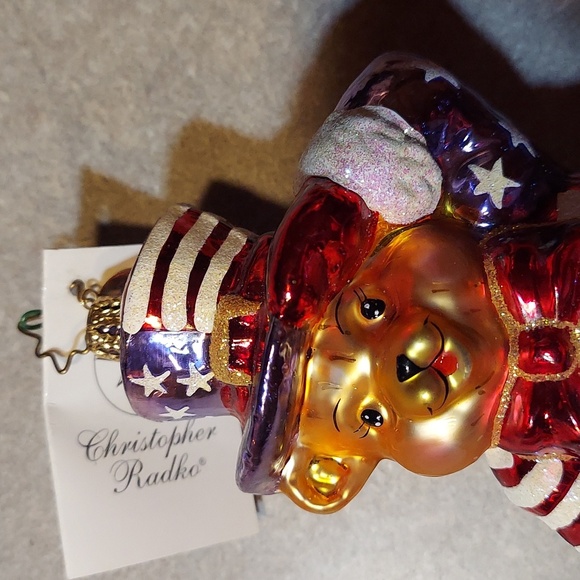 Christopher Radko Grand Old Teddy ornament - Picture 2 of 6